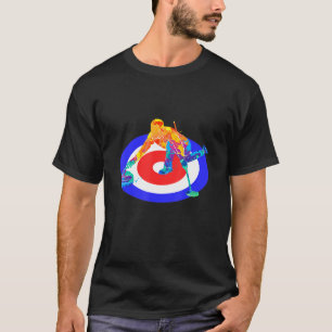 T-shirt Chemise de curling Joueur de curling