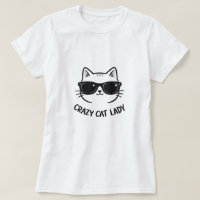 Chemise de Dame aux Chats Fous avec Lunettes de So