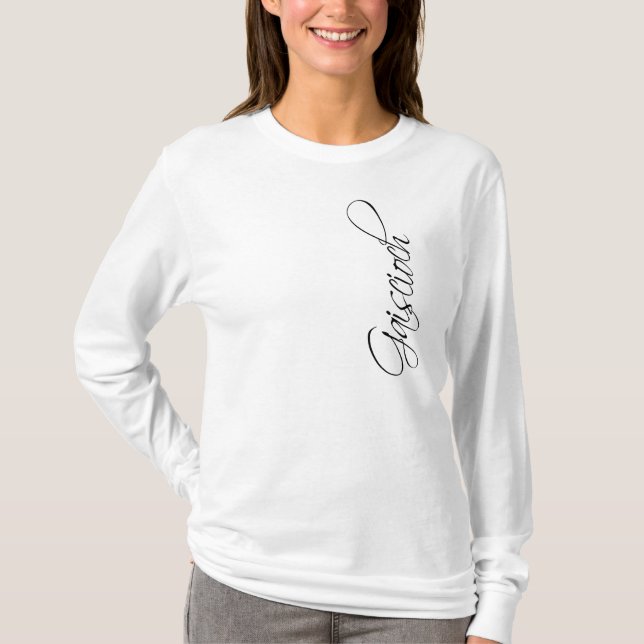 T-shirt Chemise de dames de manuscrit de Gaiscioch (Devant)