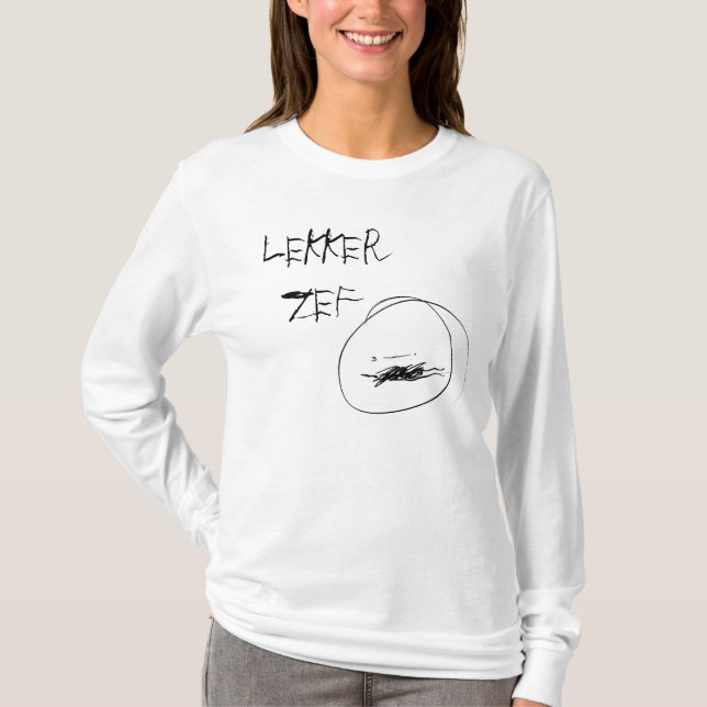 T-shirt Chemise de dames Lekker Zef (Devant)