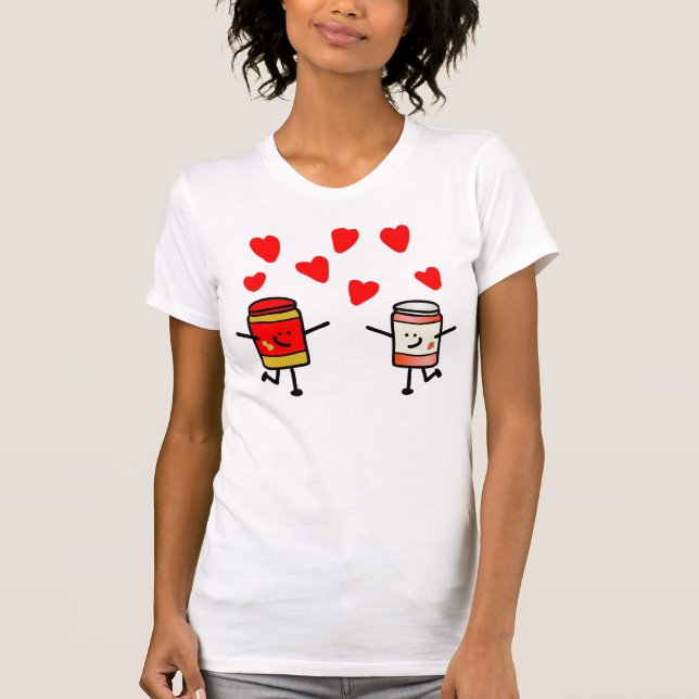 T-shirt Chemise de danse d'amour de PB&J (Devant)