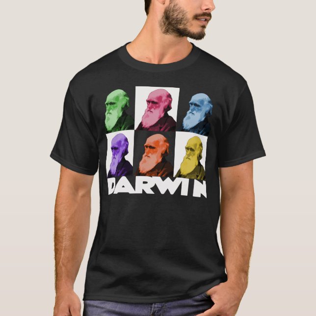 T-shirt Chemise de Darwin d'arc-en-ciel (Devant)