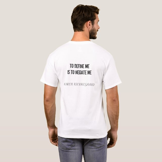 T-shirt Chemise de définition de Kierkegaard (Dos entier)
