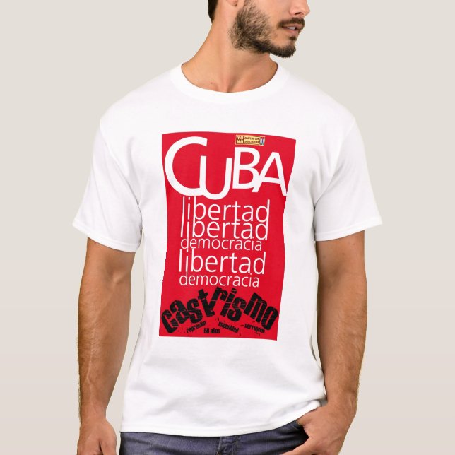 T-shirt Chemise de démocratie du Cuba Libre (Devant)