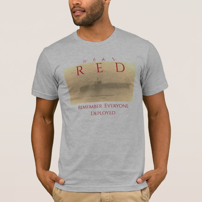 T-shirt Chemise de déploiement RED (Devant)