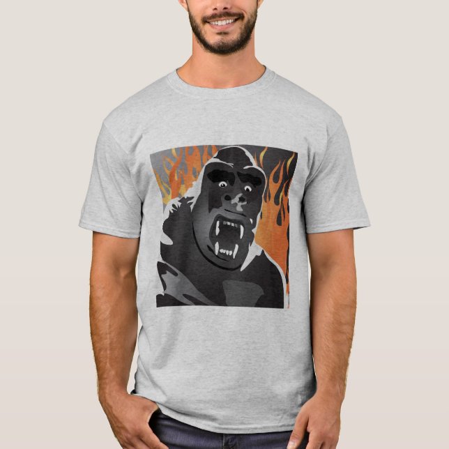 T-shirt Chemise de destruction de gorille (Devant)
