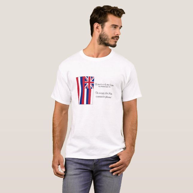 T-shirt Chemise de devise d'état de Hawai'i (Devant entier)
