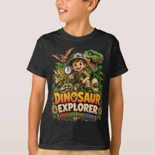 T-shirt Chemise de dinosaure pour enfants Futur paléonto