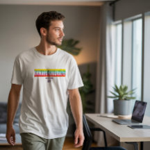 Chemise de diplômé arc-en-ciel moderne et audacieu