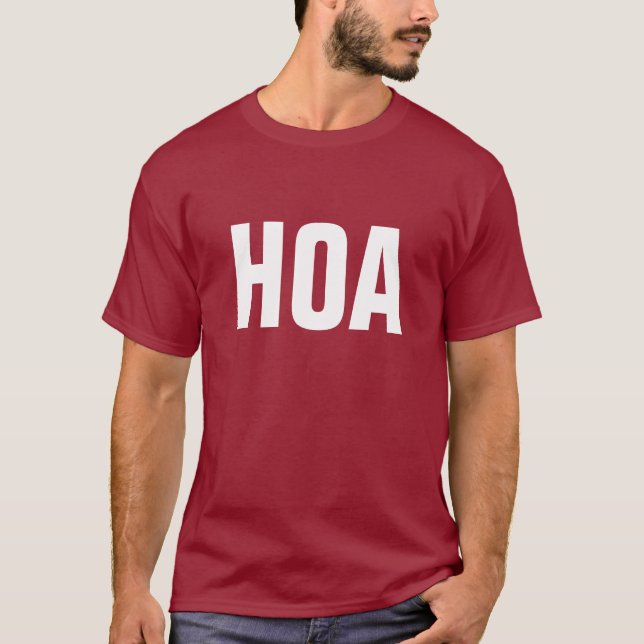 T-shirt Chemise de dirigeant de HOA (Devant)
