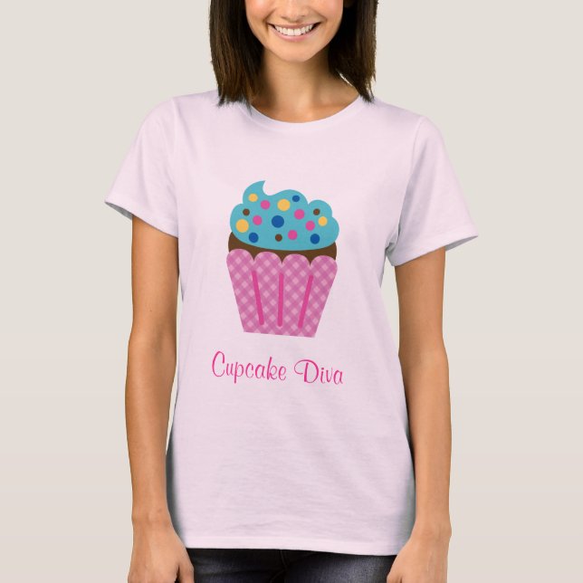 T-shirt Chemise de diva de petit gâteau (Devant)