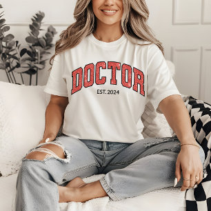 T-shirt Chemise de docteur personnalisée, Cadeau de fin d'