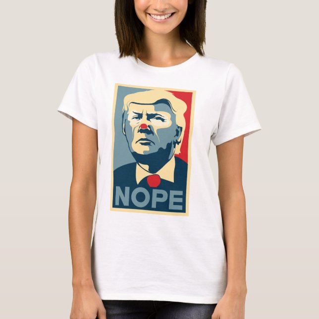 T-shirt Chemise de Donald Trump "NOPE" (Devant)
