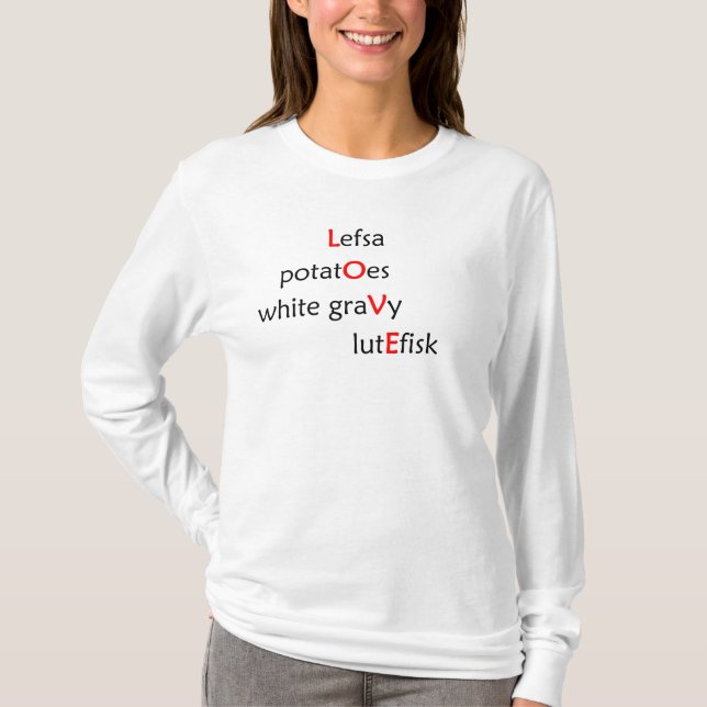 T-shirt Chemise de douille d'AMOUR de Lefsa longue (Devant)