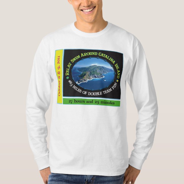 T-shirt Chemise de douille de bain de relais d'île de (Devant)