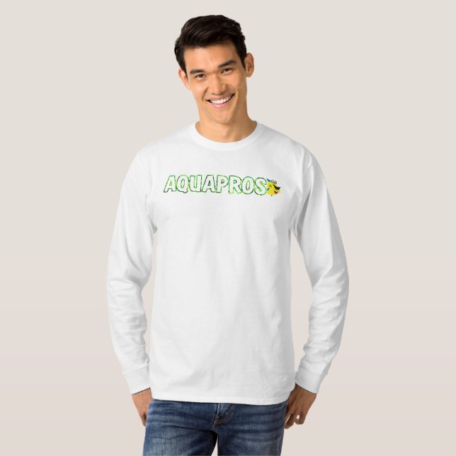 T-shirt Chemise de douille de pensionnaire de feuille (Devant entier)