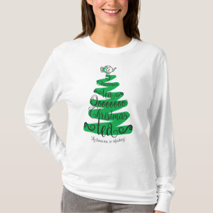 T-shirt Chemise de douille "de thé de Noël d'O longue"
