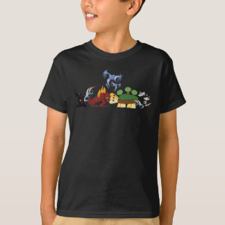 T-shirt Chemise de dragons élémentaires T