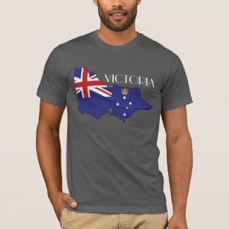T-shirt Chemise de Drapeau-Carte de Victoria