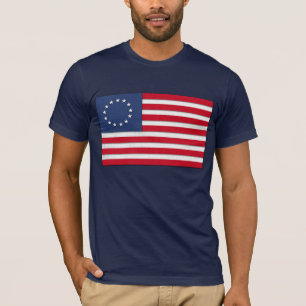 T-shirt Chemise de drapeau de "Betsy Ross"