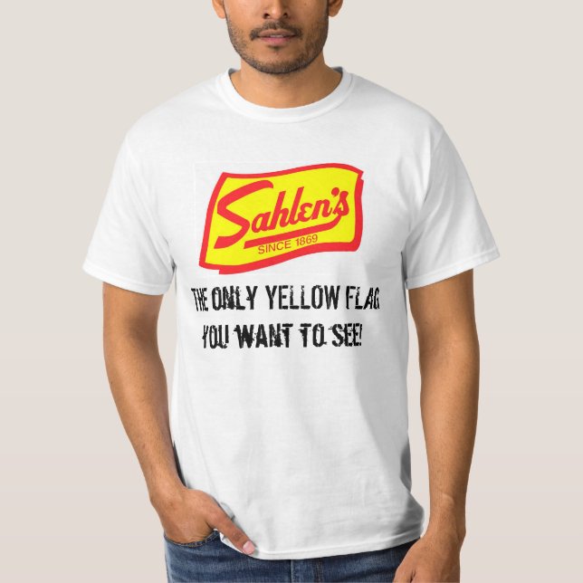 T-shirt Chemise de drapeau jaune de Sahlen (Devant)