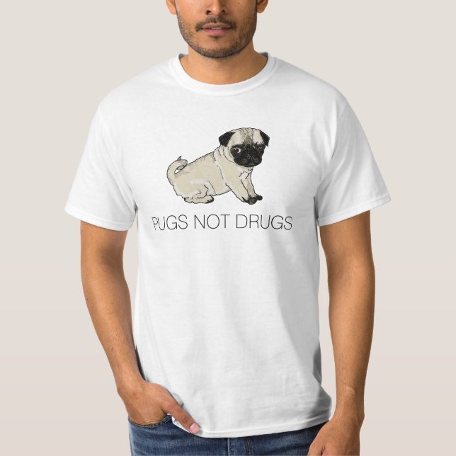 T-shirt Chemise de drogues de carlins pas (Devant)