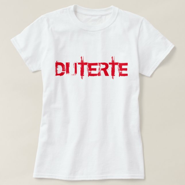 T-SHIRT CHEMISE DE DUTERTE (Design devant)
