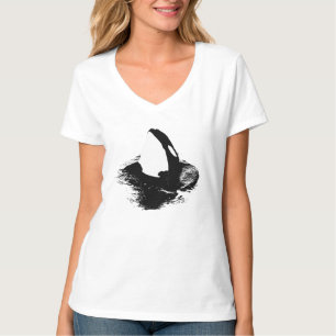 T-shirt Chemise de "épaulard" d'orque - blanc