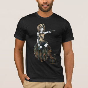 T-shirt Chemise de Fae de lune de bateau de pirate de ciel