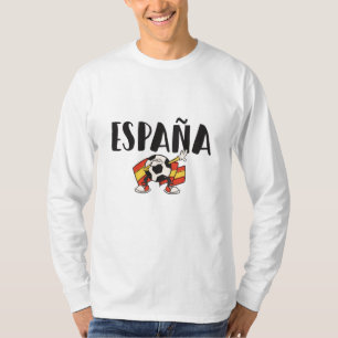 T-shirt Chemise de fan de football d'Espagne Drapeau