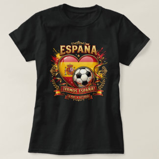 T-shirt Chemise de fan de football d'Espagne - Vamos Españ