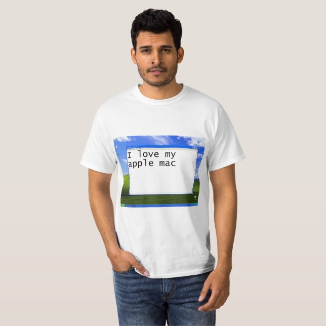 T-shirt Chemise de fanboy d'Apple (Devant entier)