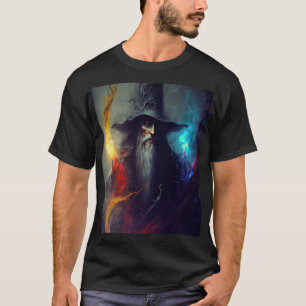 T-shirt Chemise de fantasy Dark Wizard   Art de Mage Arcan