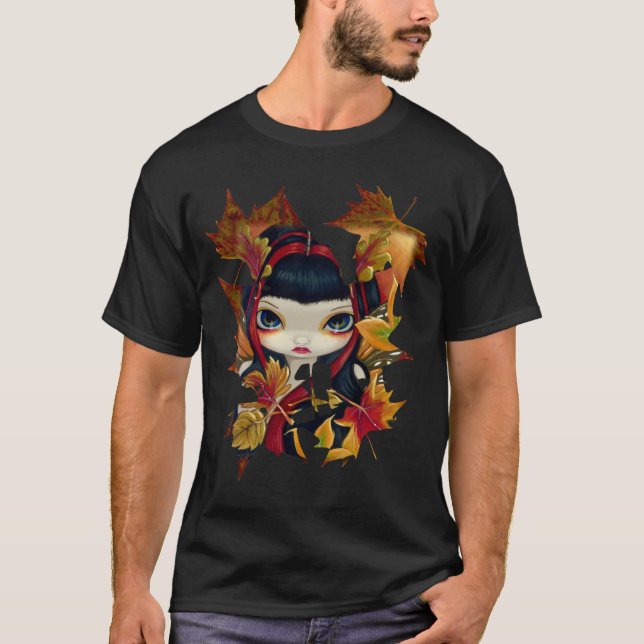 T-shirt Chemise de fée de feuille d'automne de Litlte (Devant)