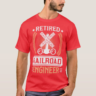 T-shirt Chemise de fer à la retraite Locomotive Train Engi