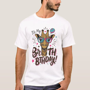 T-shirt Chemise de fête avec gravure vintage pour annivers