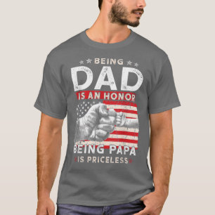 T-shirt Chemise de fête des pères Pour Papa Un Honneur Etr