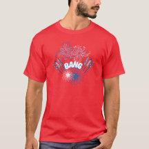 Chemise de feux d'artifice BANG / Fête de l'Indépe