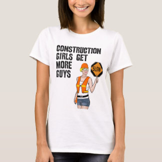 T-shirt Chemise de fille de construction