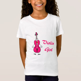 T-Shirt Chemise de fille de violon
