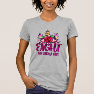 T-shirt Chemise de fille pour 8e anniversaire Fille de 8 a