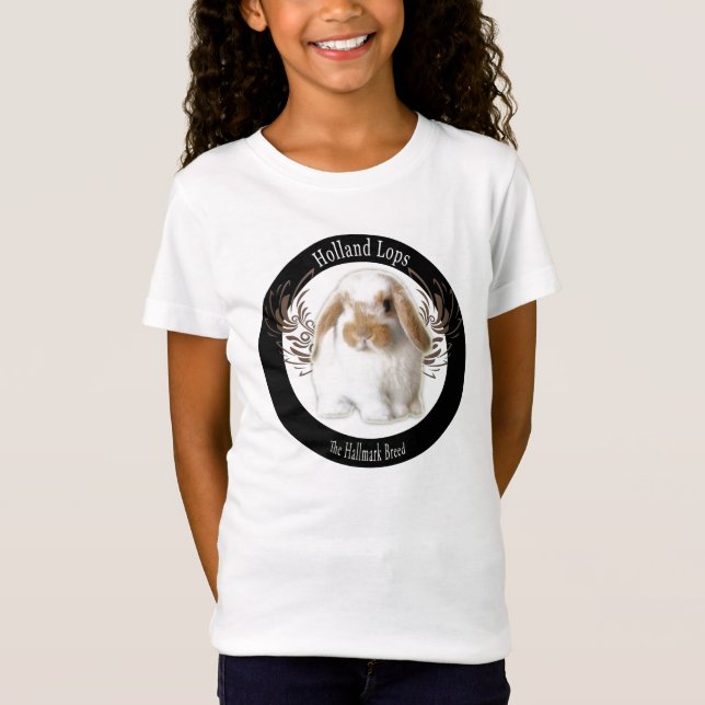 T-Shirt Chemise de filles de la Hollande Lop (Devant)