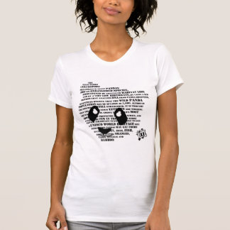T-shirt Chemise de filles de panda
