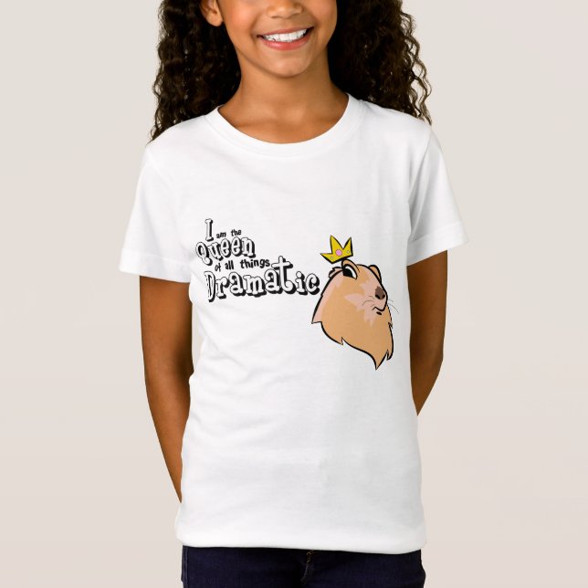 T-Shirt Chemise de filles - Gopher dramatique (Devant)