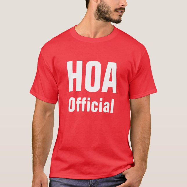 T-shirt Chemise de fonctionnaire de HOA (Devant)