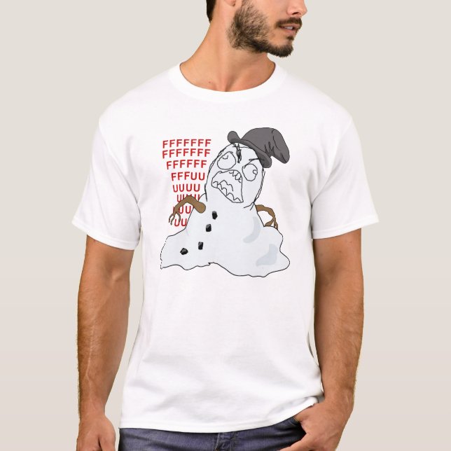 T-shirt Chemise de fonte de Meme de rage de bonhomme de (Devant)