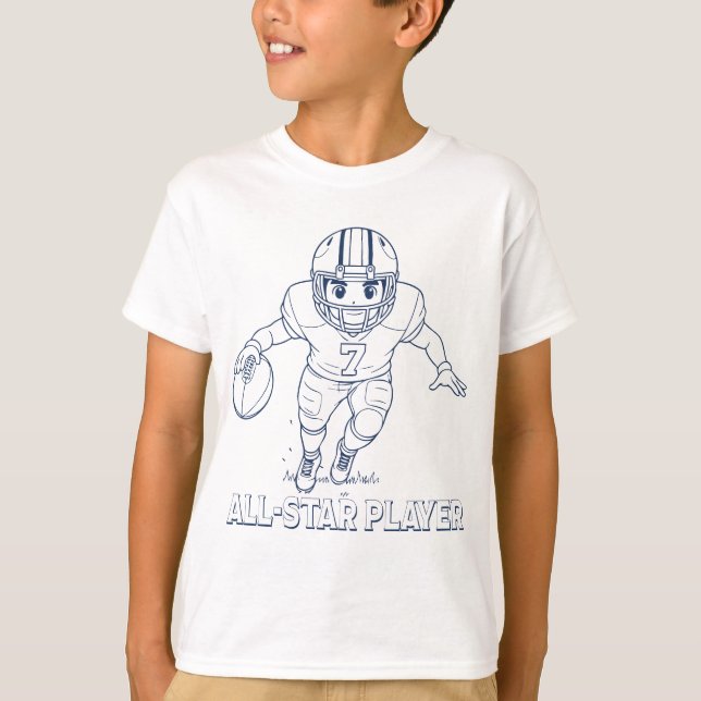 T-shirt Chemise de football du joueur étoile - Jersey #7 (Devant)