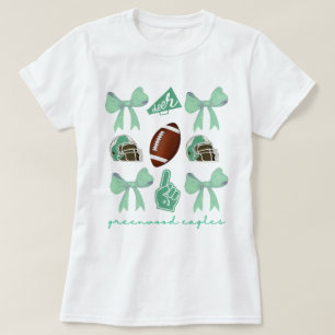 T-shirt Chemise de football personnalisée, École personnal