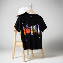 Chemise de fournitures scolaires mignonnes Hallowe
