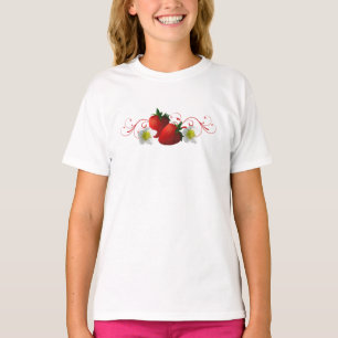 T-shirt Chemise de fraises de campagne